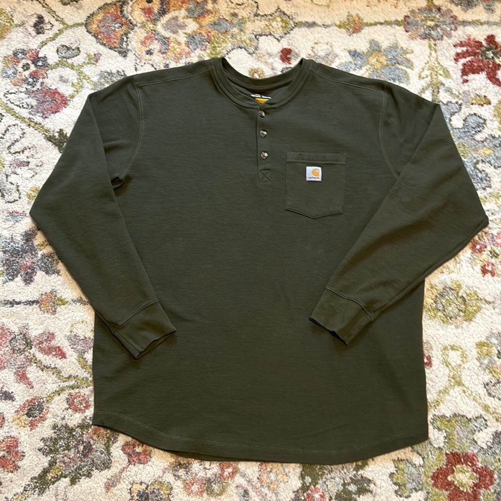 NWOT Men’s Carhartt Thermal Pocket Henley Shirt